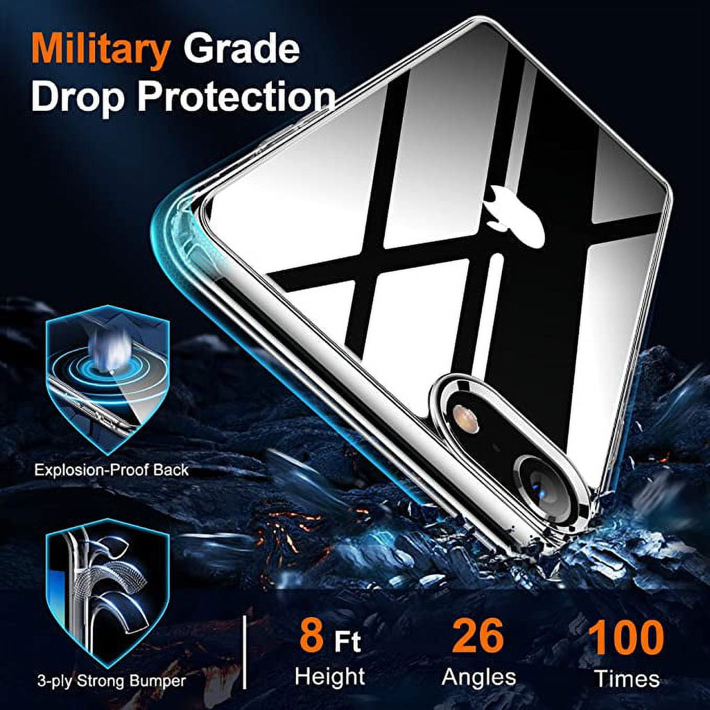 Entronix Case Compatible with iPhone 8/7/SE - [Flexible] TPU Clear