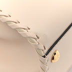 Nappa Interlace Mini Peekaboo Iconic Satchel Camelia