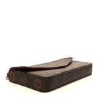 Monogram Pochette Felicie Chain Wallet Fuchsia
