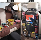 Car Front Seat Organizer | US Quality, Multi-Compartment Storage for Tablets, Laptops, Water Bottles, Fashion Glasses - Fit for All Vehicles,