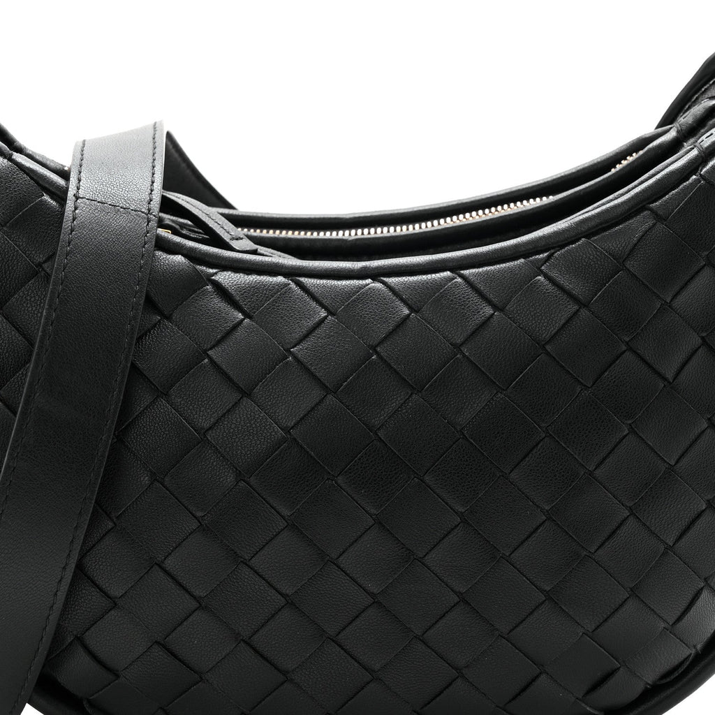 Nappa Intrecciato Small Gemelli Multipocket Bag Black