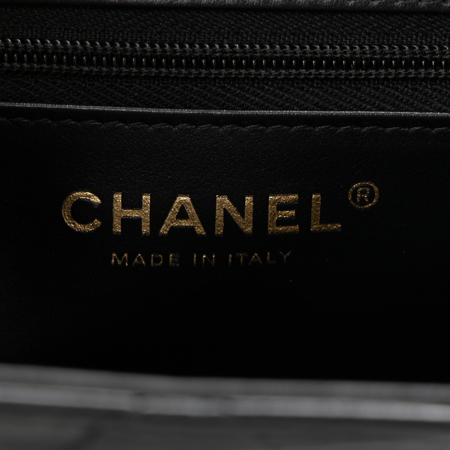 Shiny Aged Calfskin Quilted Nano Kelly Shopper Black