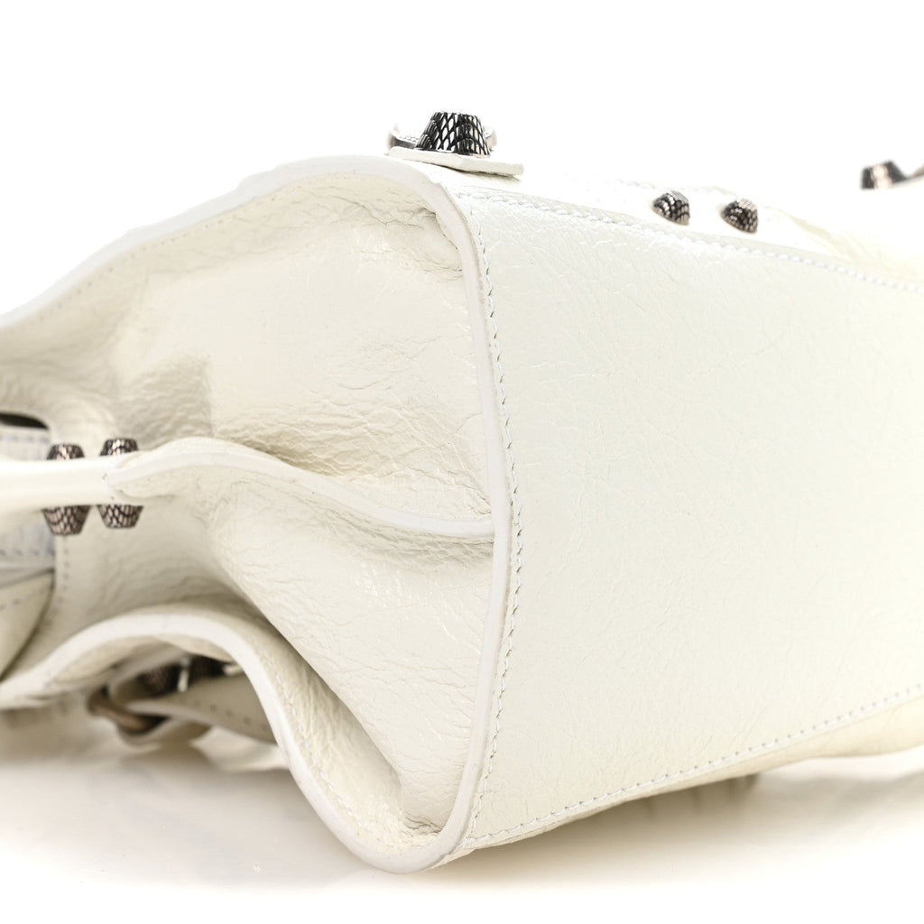 Agneau Arena Neo Cagole Handbag XS Optic White