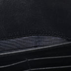 Oblique Saddle Chain Long Wallet  Blue