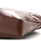Shiny Crumpled Calfskin Quilted Nano 31 Shopping Bag Brown