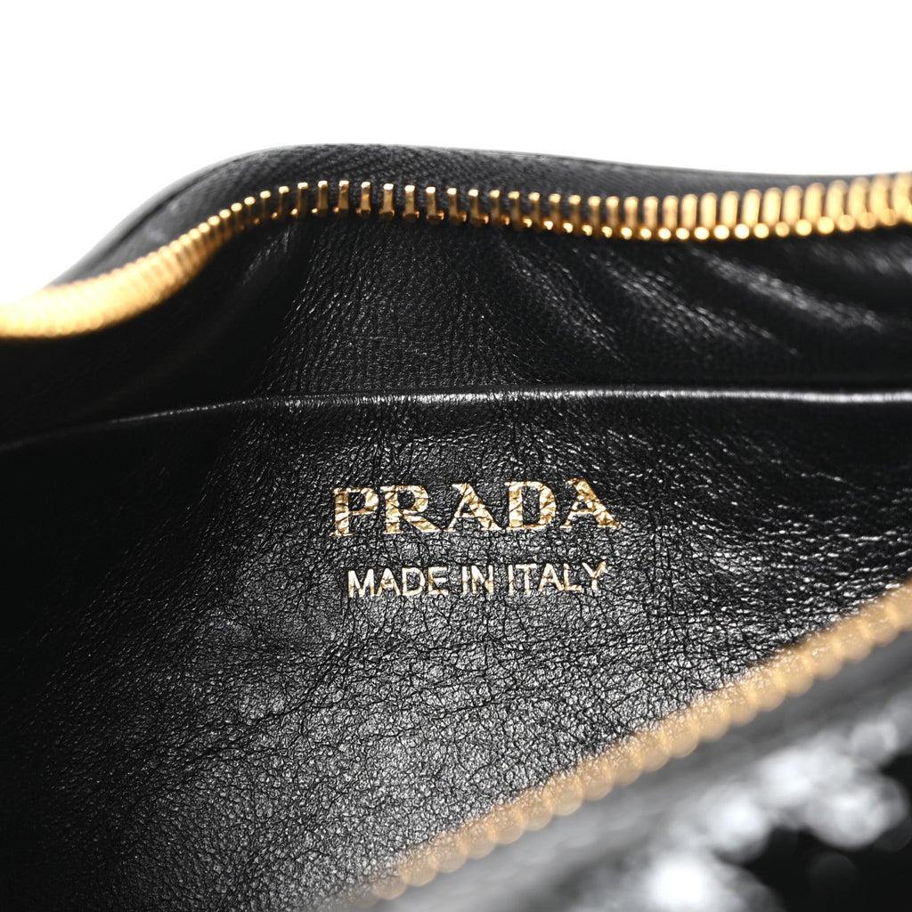 Patent Naplak Arque Shoulder Bag Black