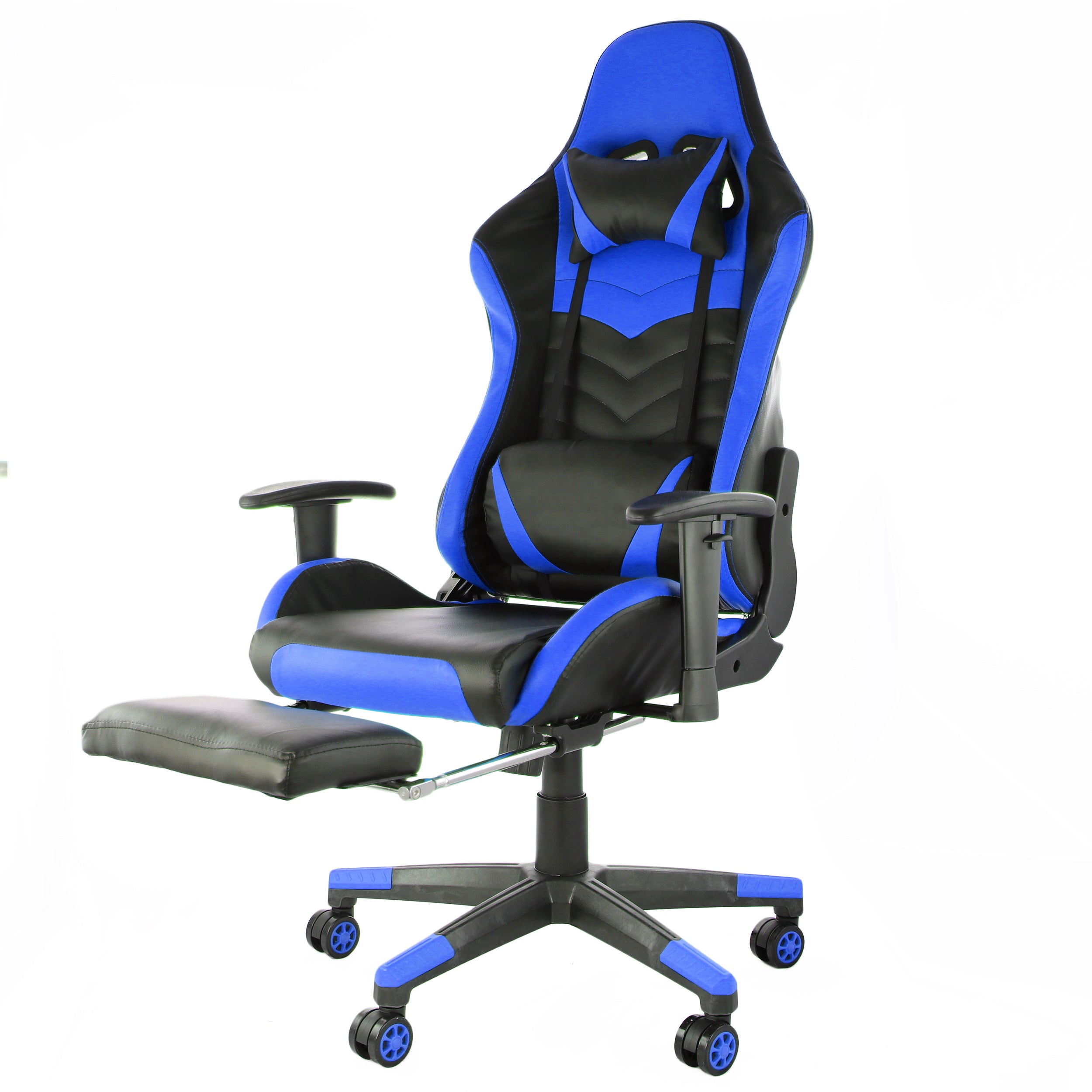 Gaming Chair in Black and Blue