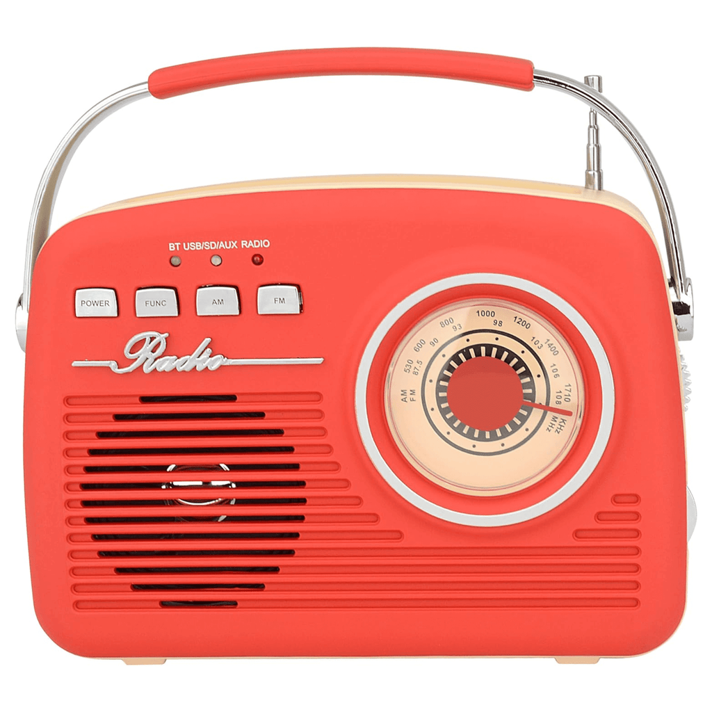 Multi-Function Bluetooth Retro Speaker with Rechargeable Battery