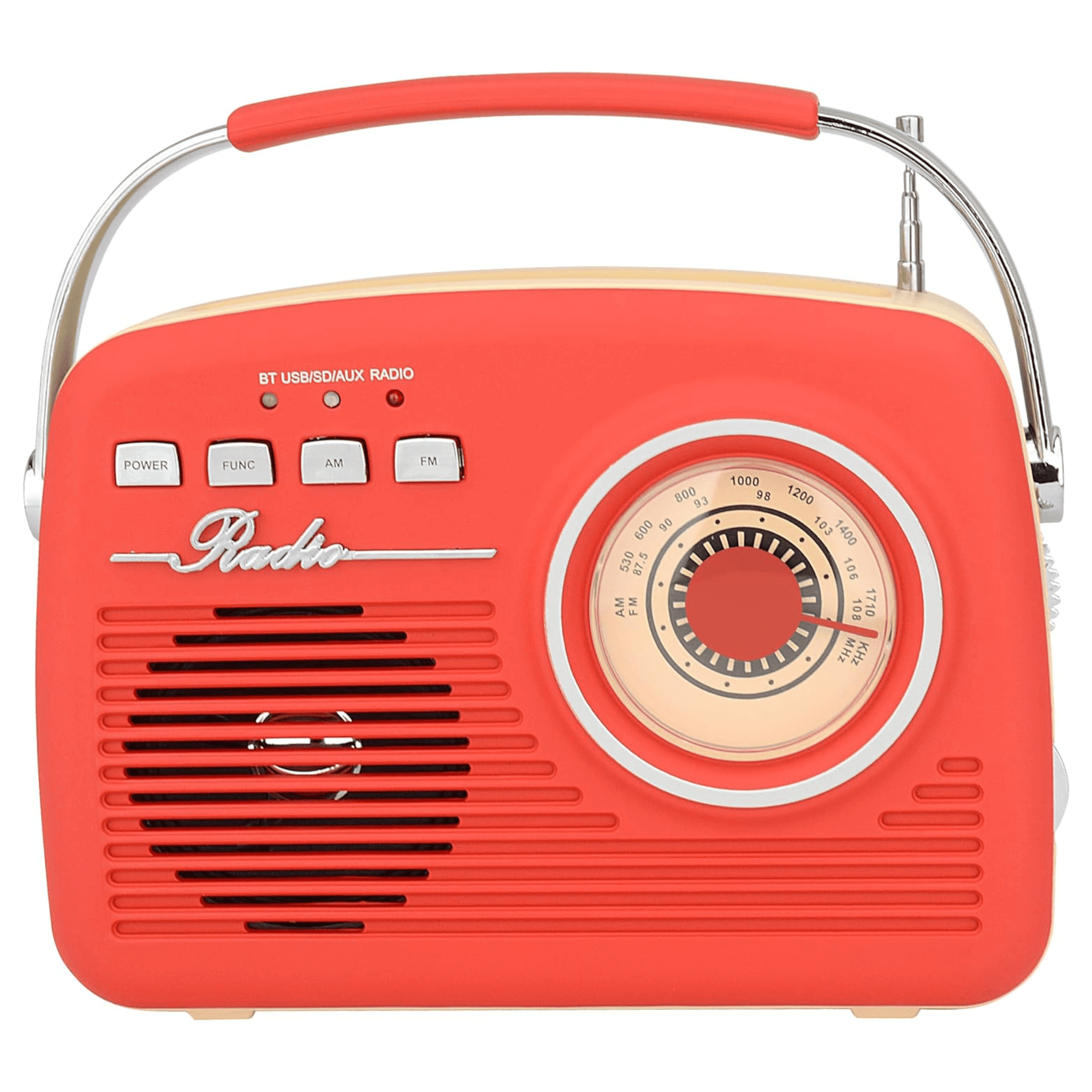 Multi-Function Bluetooth Retro Speaker with Rechargeable Battery