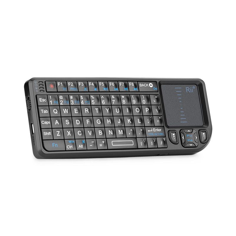 Mini Wireless Keyboard with Backlight Laser Pointer Multimedia For TV, Computer
