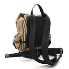 Nylon Vintage Check Medium Rucksack Backpack Antique Yellow