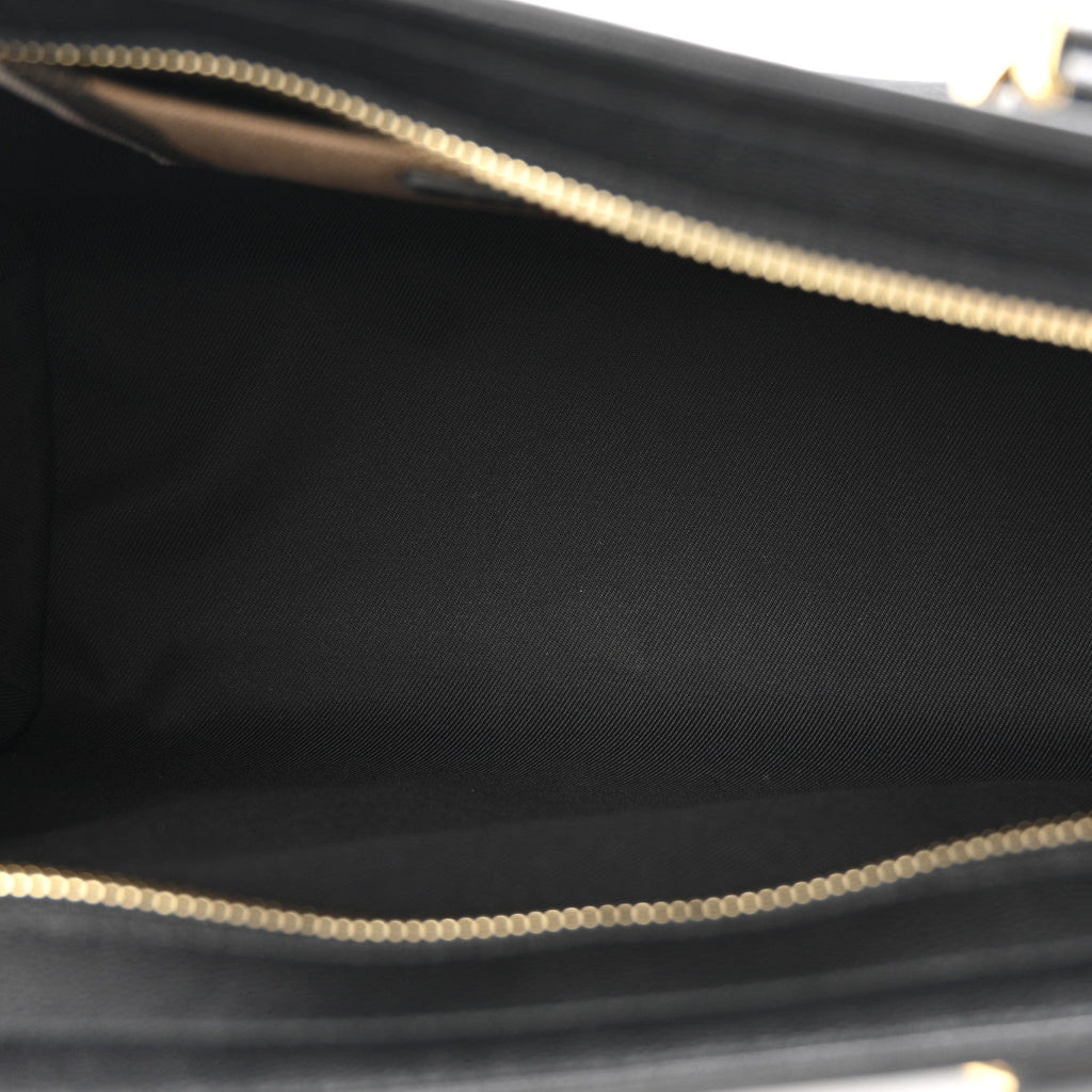 Calfskin Mega Check Small Banwell Tote Black