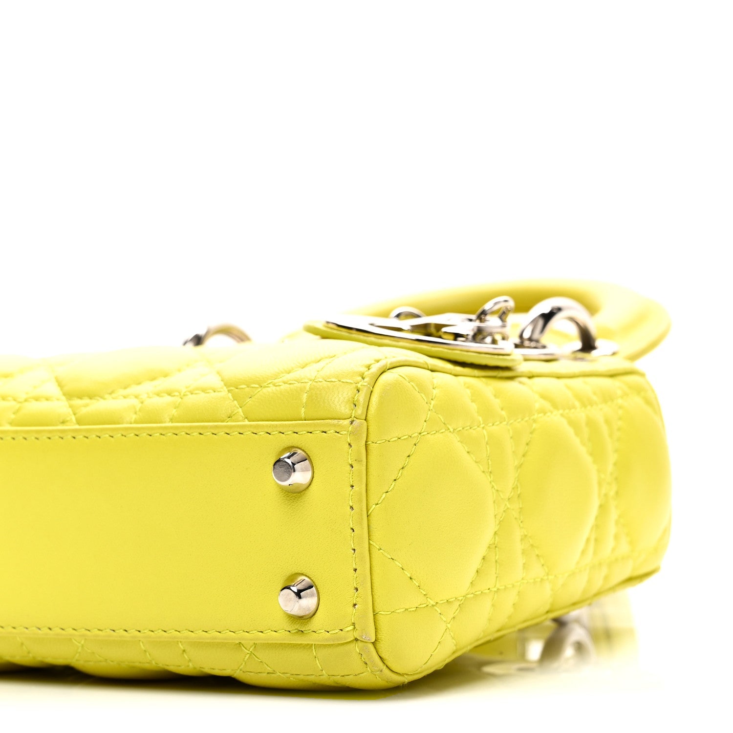 Lambskin Cannage Nano Lady Dior Acid