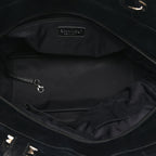 Coated Canvas Quilted Large Paris Biarritz Tote Black
