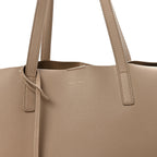 Calfskin Large Shopping Tote Dark Beige