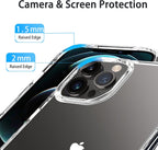 Entronix Case Compatible with iPhone 12 Pro Max - [Flexible] TPU Clear