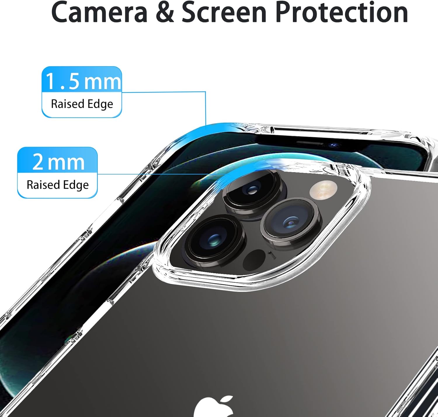 Entronix Case Compatible with iPhone 11 Pro - [Hard Back] Thick Clear