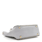 Vitello Small Rockstud Tote Grey