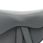 Grained Calfskin Mini Saddle Bag Sky Blue