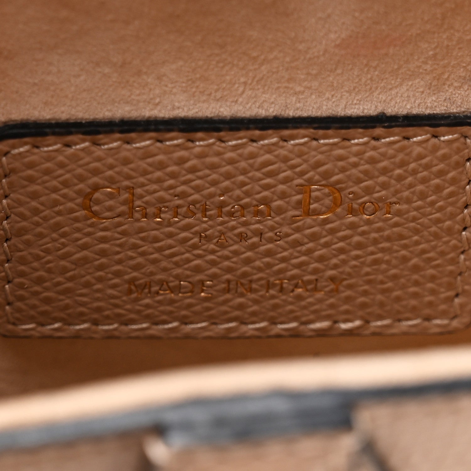 Grained Calfskin Mini Saddle Bag Fard