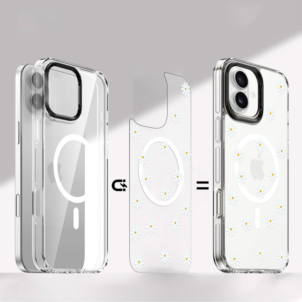 SAHARA - Inspire Series with Swappable Floral Designs Case - Apple iPhone 16 Plus