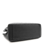 Caviar Quilted Grand Shopping Tote GST Black