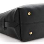 Grained Calfskin Low Key Hobo MM Black