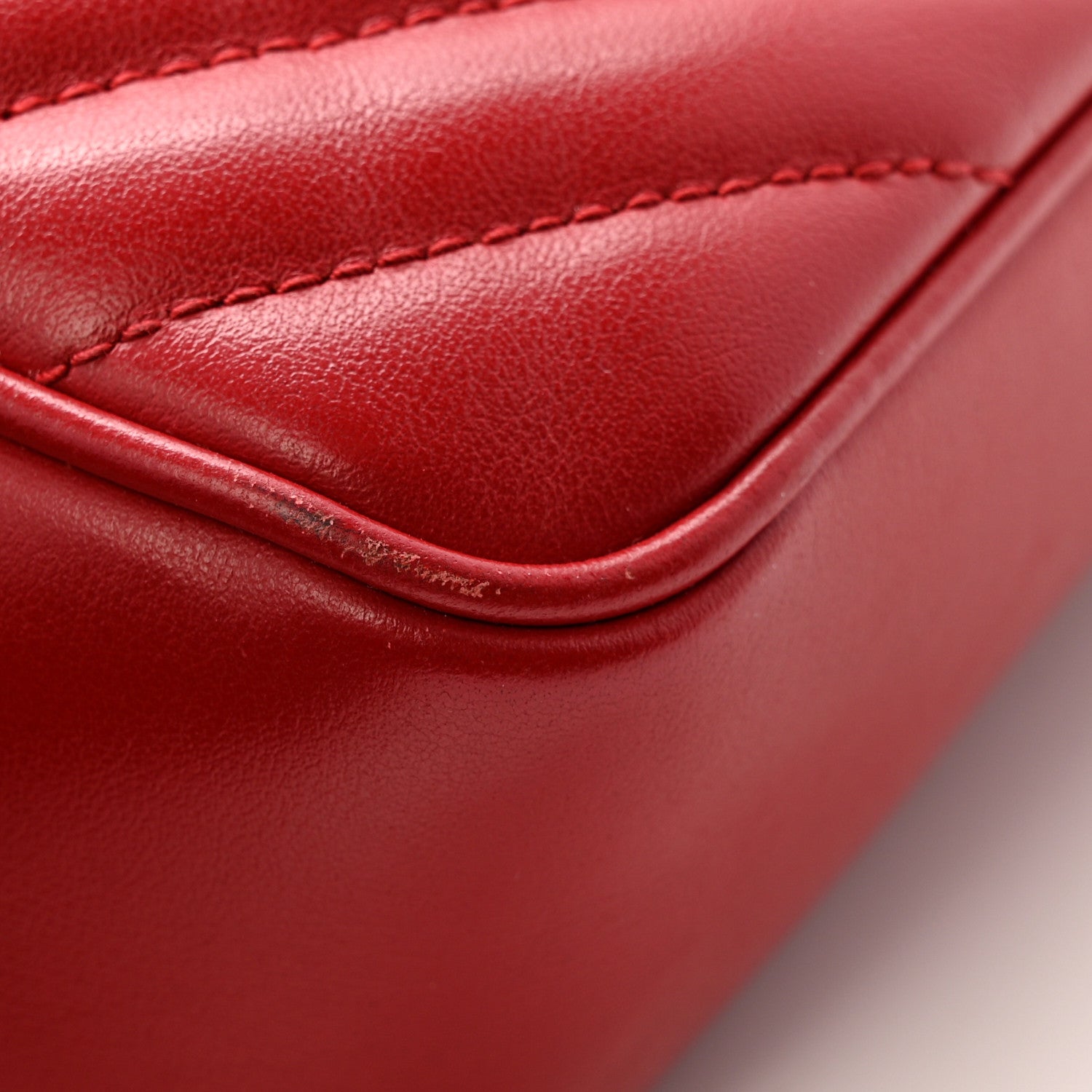 Calfskin Matelasse Monogram Lou Camera Bag Red