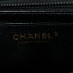 Caviar Quilted Mini Top Handle Rectangular Flap Black