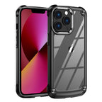 High Quality Clean Pc,Tpu And Metal Bumper Case For Iphone 13 Pro In Black