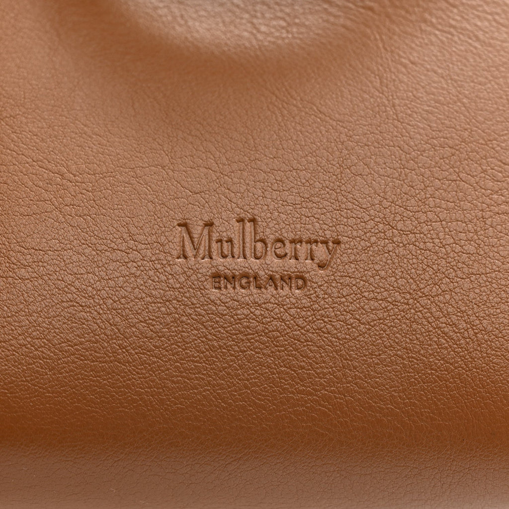 Silky Calfskin Mini Rider's Top Handle Bag Teak