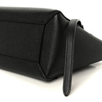 Grained Calfskin Micro Belt Bag Black
