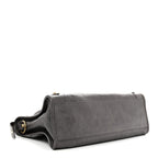Pearlescent Goatskin Classic Gold Hardware City Bronze