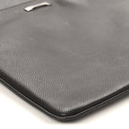 Stamped Calfskin Crossbody Bag Brown
