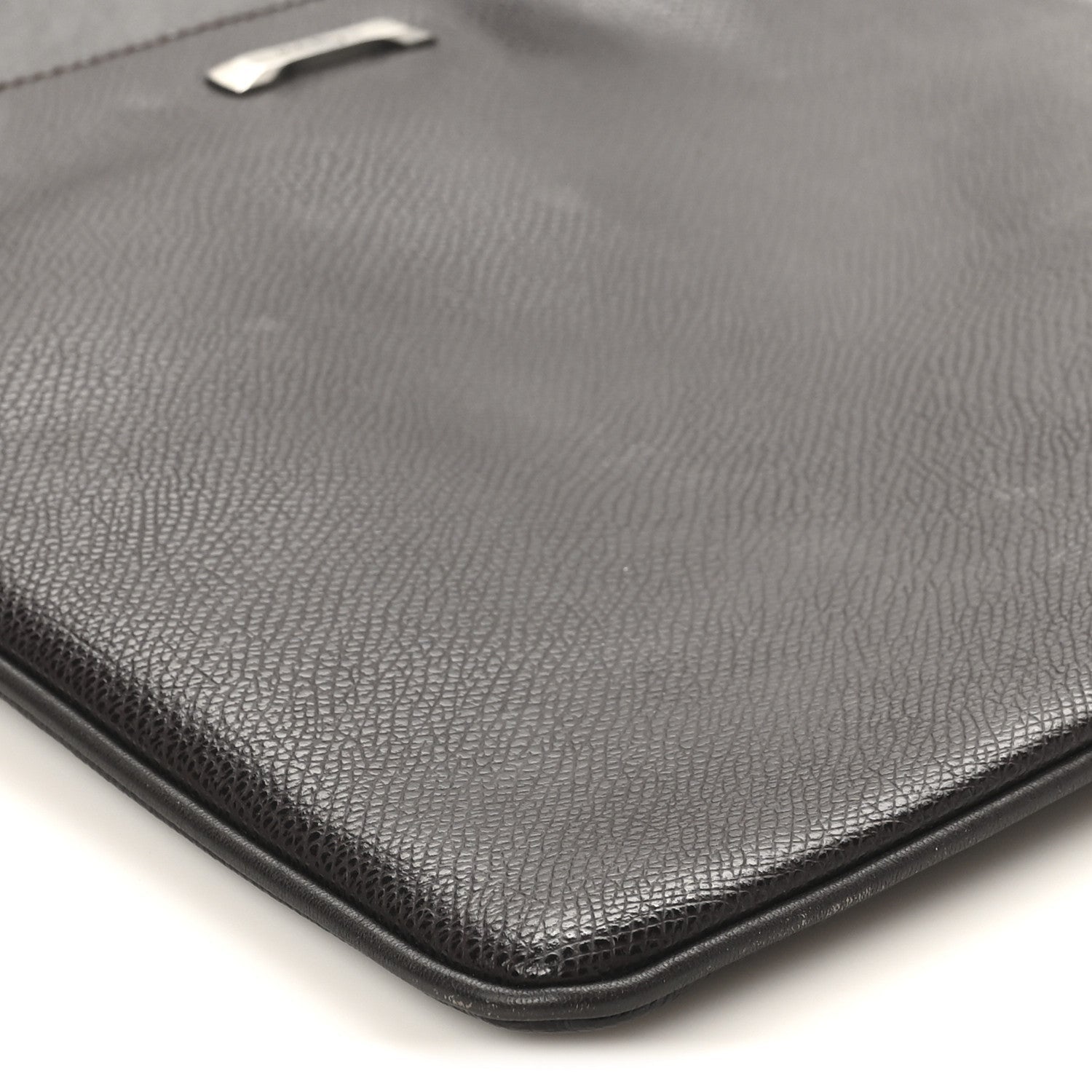 Stamped Calfskin Crossbody Bag Brown