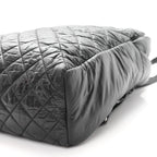 Nylon Quilted Coco Cocoon Backpack Black