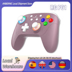 RG P01 Wireless Gaming Controller with Trigger Joystick, Macro Key, and RGB Breathing Light for Switch, PC, Android, and iOS