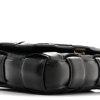 Nappa Maxi Intreccio Small Padded Cassette Crossbody Bag Black