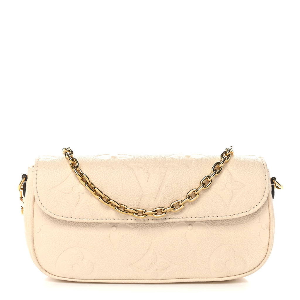 Empreinte Monogram Giant Ivy Wallet On Chain Cream