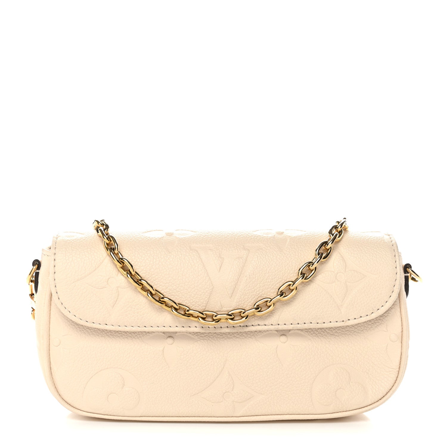 Empreinte Monogram Giant Ivy Wallet On Chain Cream