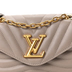 Calfskin LV New Wave Chain Bag Taupe