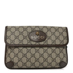 GG Supreme Monogram Neo Vintage Web Belt Bag Brown