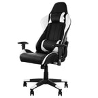 Gaming Chair in Black and White Trim
