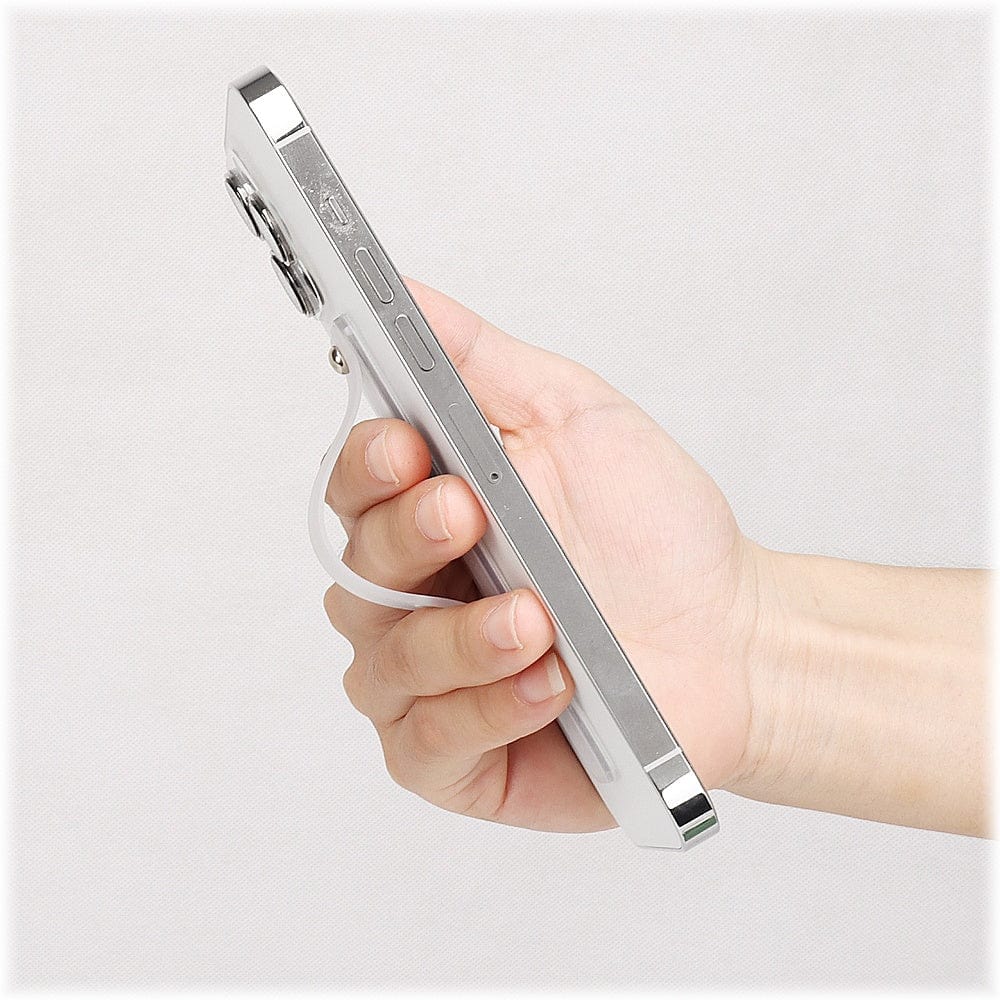 SAHARA - White FingerGrip Cell Phone Grip - For Most Cell Phones