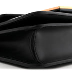 Vitello King Crystal Fab Crossbody Bag Black