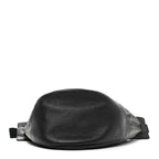 Grained Calfskin Large Slouchy Banana Bag Black