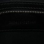 GG Supreme Monogram Azalea Calfskin Retro Interlocking G Wristlet Shoulder Bag Black