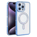 Entronix [Magnetic] Case Compatible with iPhone 15 Pro Max - [Clear Back] Luxury Diamonds