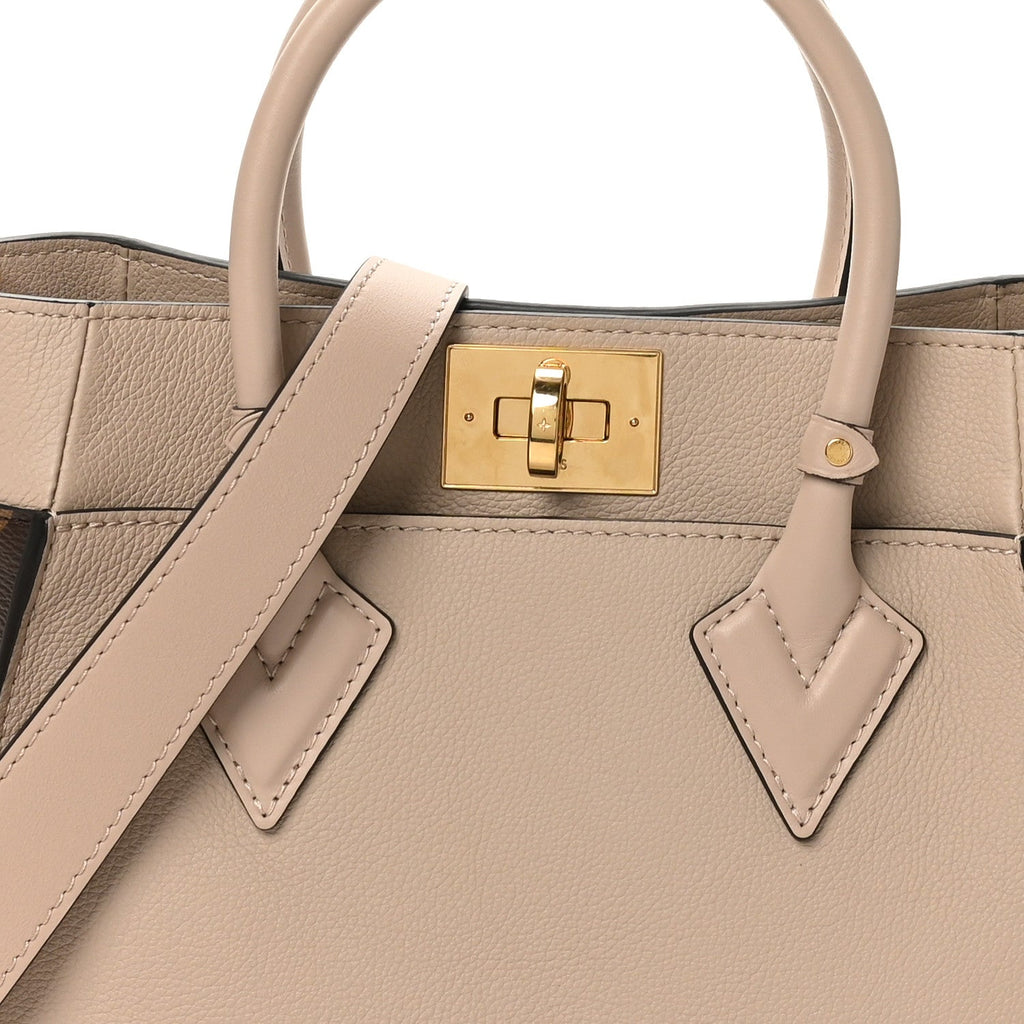 Calfskin Monogram On My Side PM Greige