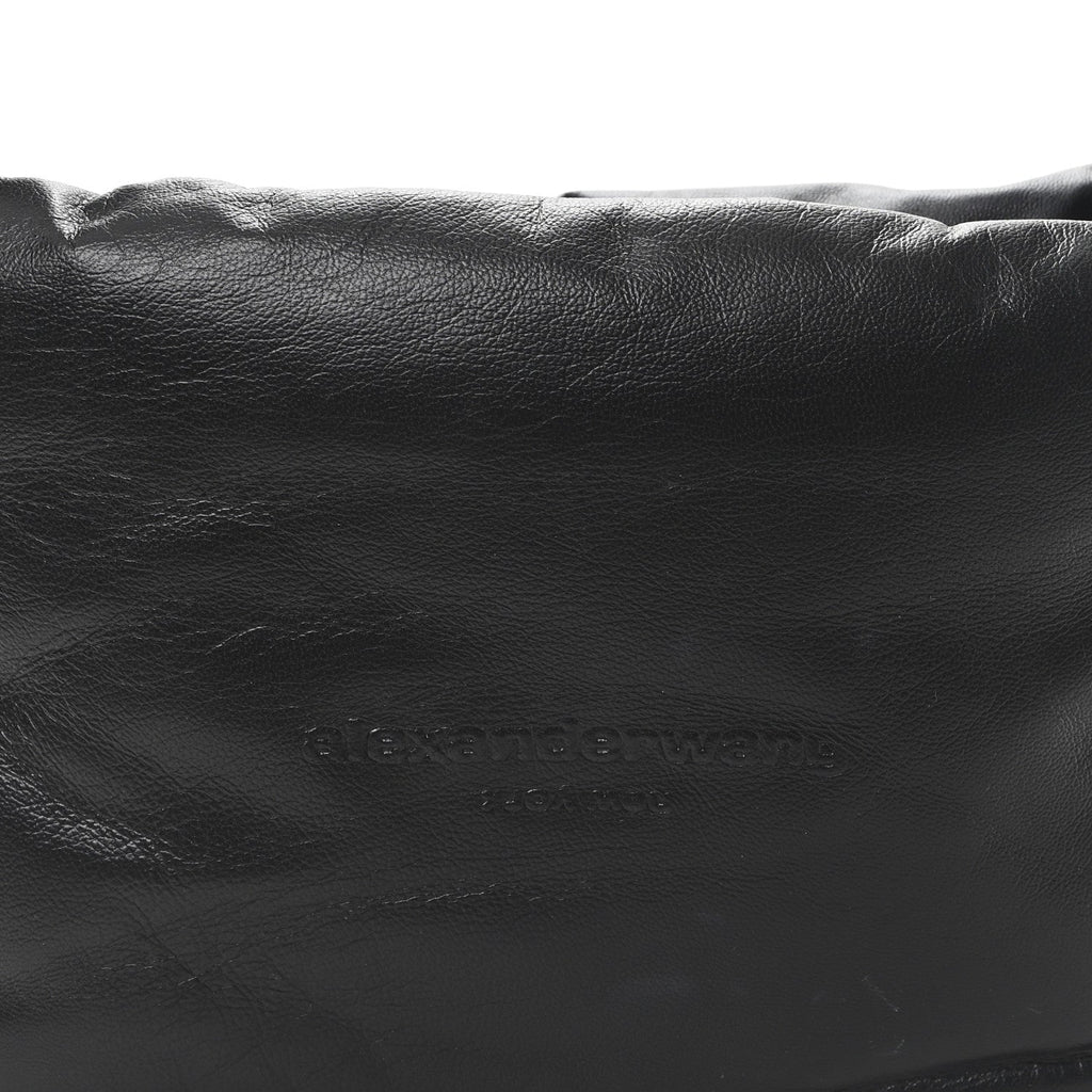 Lambskin Small Ryan Puffer Bag Black
